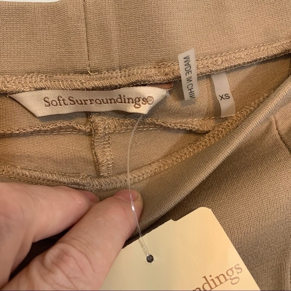 Soft Surroundings | NWT Ava Tan Heavenly Missy Soft Khaki Tan Leggings Pants XS - Picture 4 of 9